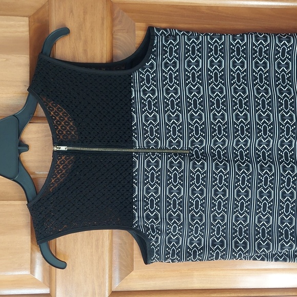 Xhilaration Sleeveless Lace Retro Stretch Midi Dress, Size Medium - Picture 3 of 9